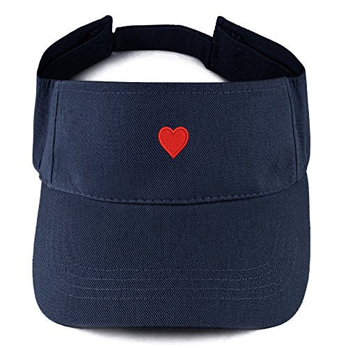 Trendy Apparel Shop Emoticon Heart Embroidered Summer Adjustable Visor