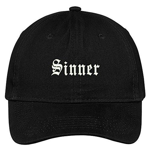 Trendy Apparel Shop Sinner Embroidered Low Profile Adjustable Cap Dad Hat