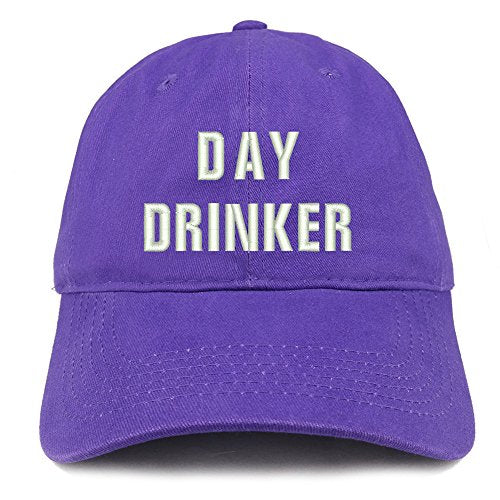 Trendy Apparel Shop Day Drinker Embroidered Low Profile Brushed Cotton Cap