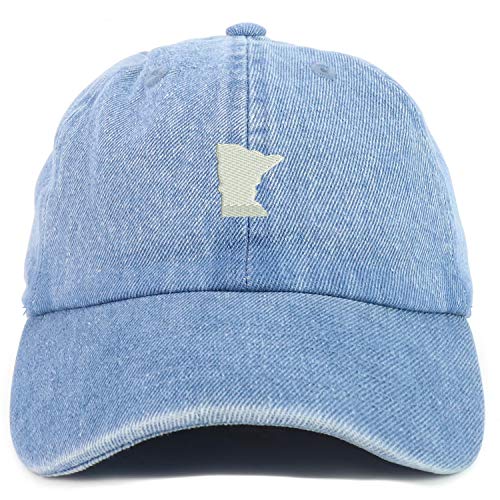 Trendy Apparel Shop Youth Minnesota State Adjustable Soft Crown Baseball Cap