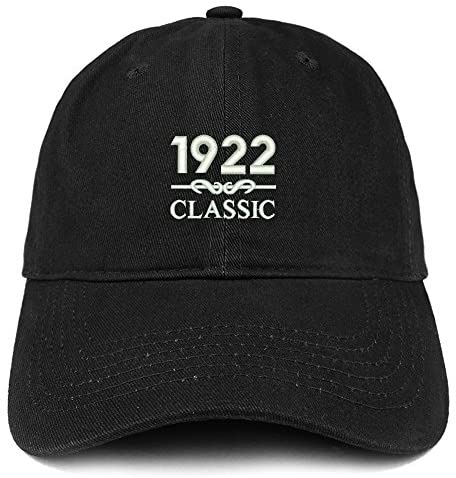 Trendy Apparel Shop Classic 1922 Embroidered Retro Soft Cotton Baseball Cap