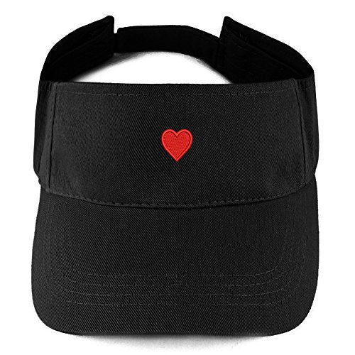 Trendy Apparel Shop Emoticon Heart Embroidered Summer Adjustable Visor