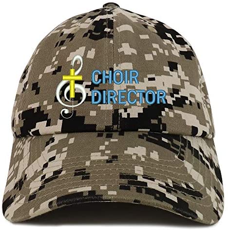 Trendy Apparel Shop Choir Director Embroidered Soft Crown 100% Brushed Cotton Cap