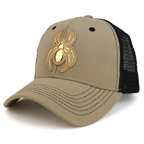 Trendy Apparel Shop High Frequency Spider Structured Trucker Mesh Baseball Cap