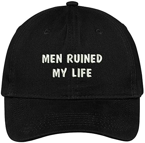 Trendy Apparel Shop Men Ruined My Life Embroidered Soft Low Profile Cotton Cap Dad Hat