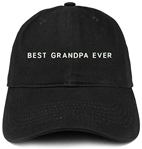 Trendy Apparel Shop Best Grandpa Ever Embroidered Soft Cotton Dad Hat