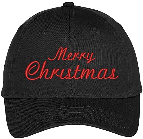 Trendy Apparel Shop Merry Christmas Embroidered Adjustable Baseball Cap