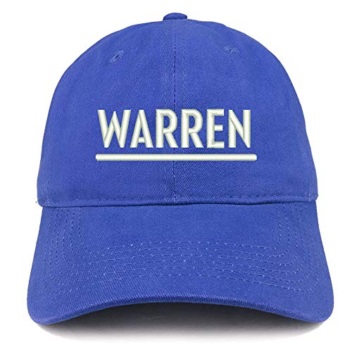 Trendy Apparel Shop Elizabeth Warren Embroidered Soft Crown 100% Brushed Cotton Cap