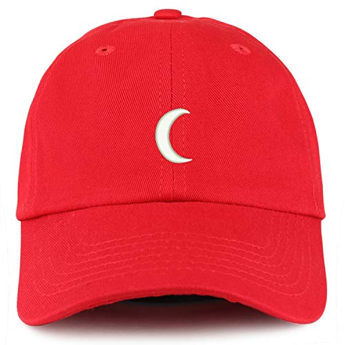 Trendy Apparel Shop Youth Crescent Moon Unstructured Cotton Baseball Cap