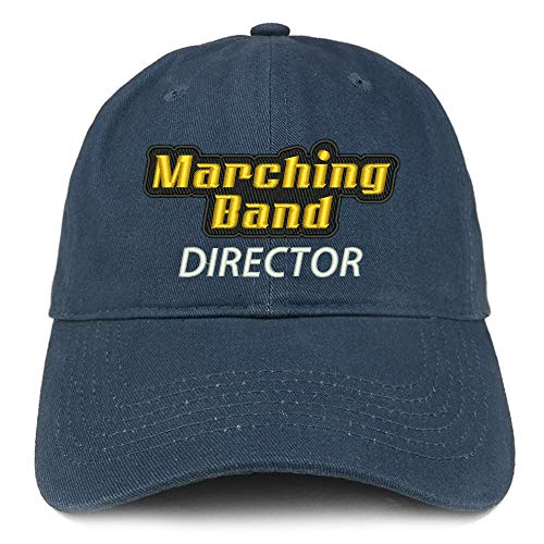 Trendy Apparel Shop Marching Band Director Embroidered Soft Crown 100% Brushed Cotton Cap