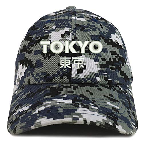 Trendy Apparel Shop Tokyo Embroidered Soft Crown 100% Brushed Cotton Cap