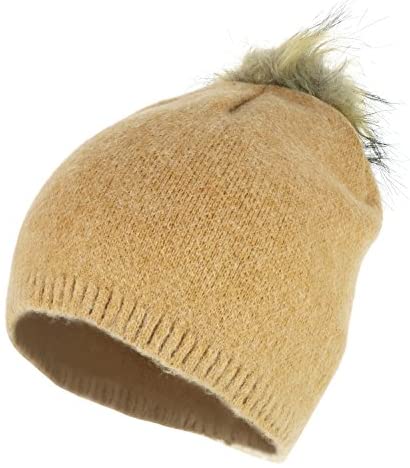 Trendy Apparel Shop Plain Soft and Stretchable Winter Pom Pom Short Beanie Hat