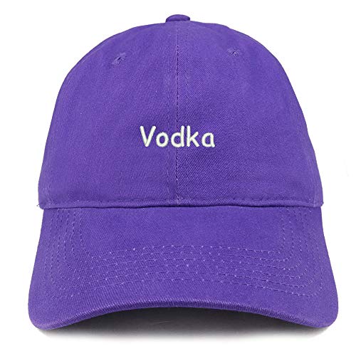 Trendy Apparel Shop Vodka Embroidered 100% Cotton Adjustable Cap Dad Hat