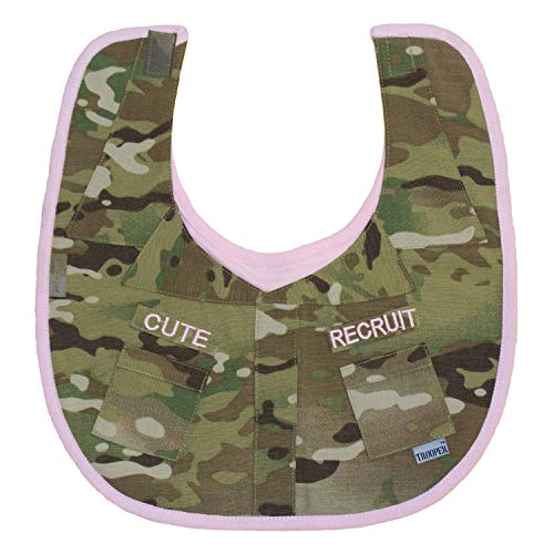 Trendy Apparel Shop Infant Cute Recruit Camouflage Bib - Camo