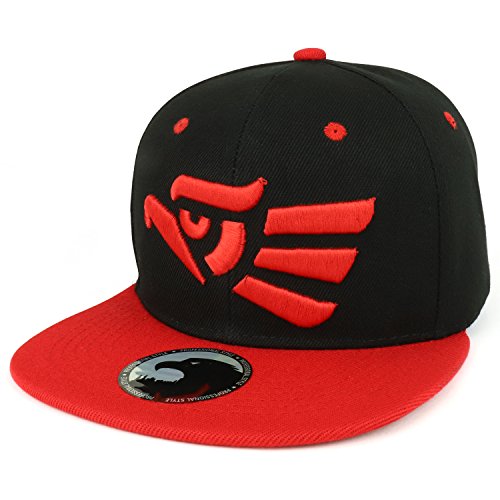 Trendy Apparel Shop Mexican Cara Cara Eagle 3D Embroidered Flatbill Snapback Cap