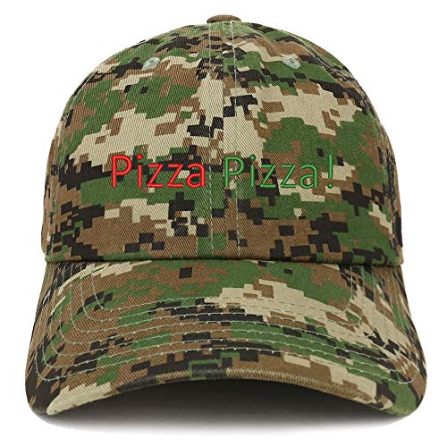 Trendy Apparel Shop Pizza Pizza Embroidered Unstructured Cotton Dad Hat