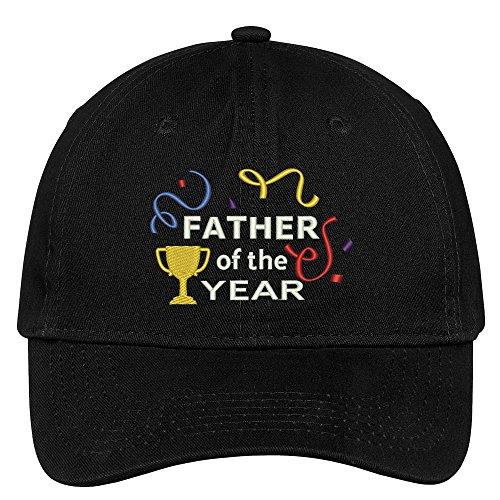 Trendy Apparel Shop Father of The Year Embroidered Low Profile Cotton Cap Dad Hat