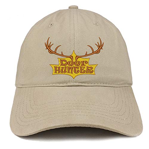 Trendy Apparel Shop Deer Hunter Embroidered Brushed Cotton Cap