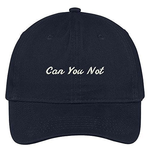 Trendy Apparel Shop Can You Not Embroidered Adjustable Cotton Cap