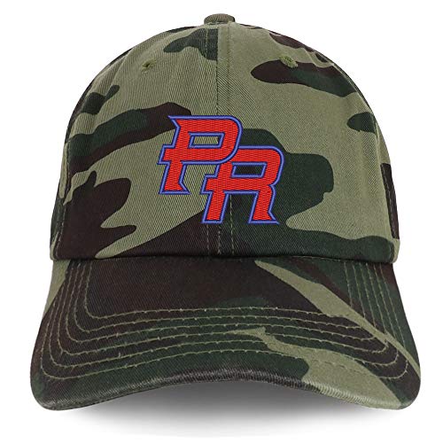 Trendy Apparel Shop Puerto Rico PR Embroidered Soft Crown 100% Brushed Cotton Cap