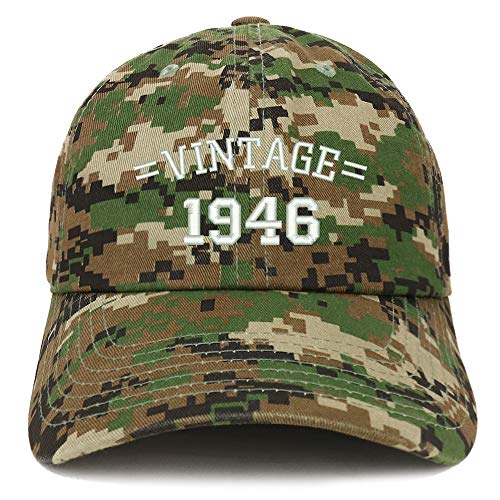 Trendy Apparel Shop Vintage 1946 75th Birthday Baseball Cap