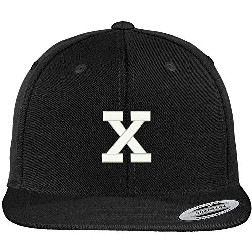 Trendy Apparel Shop Letter X Collegiate Varsity Font Initial Embroidered Baseball Cap
