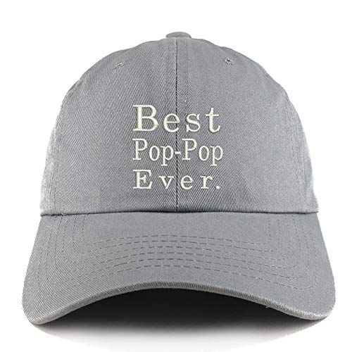 Trendy Apparel Shop Best Pop Pop Ever Solid Adjustable Unstructured Dad Hat