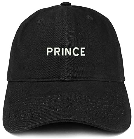 Trendy Apparel Shop Prince Small Font Embroidered Brushed Cotton Cap