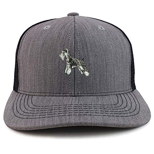 Trendy Apparel Shop Miniature Schnauzer Dog Two Tone Trucker Baseball Cap