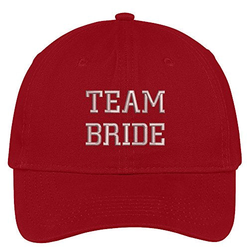 Trendy Apparel Shop Team Bride Wedding Theme Embroidered Soft Crown Cotton Cap