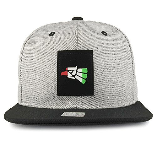 Trendy Apparel Shop Hecho en Mexico Rubber Patched Flatbill Snapback Cap