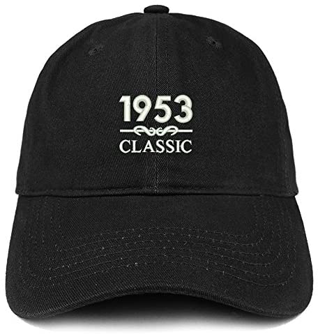 Trendy Apparel Shop Classic 1953 Embroidered Retro Soft Cotton Baseball Cap
