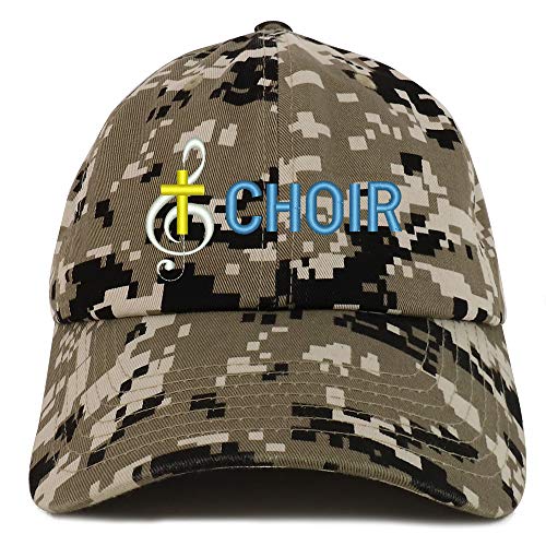 Trendy Apparel Shop Choir Embroidered Soft Crown 100% Brushed Cotton Cap