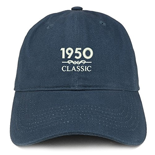 Trendy Apparel Shop Classic 1950 Embroidered Retro Soft Cotton Baseball Cap