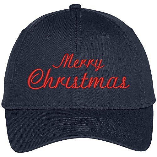 Trendy Apparel Shop Merry Christmas Embroidered Adjustable Baseball Cap