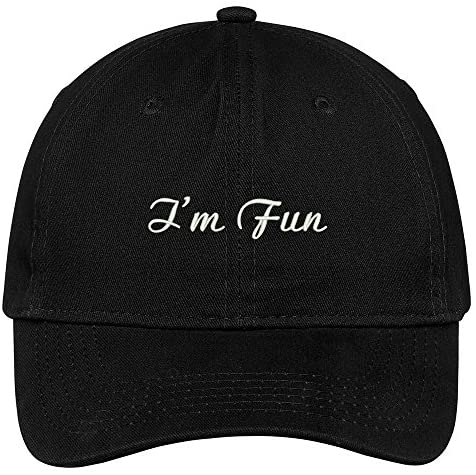 Trendy Apparel Shop I'm Fun Embroidered Low Profile Adjustable Cap Dad Hat