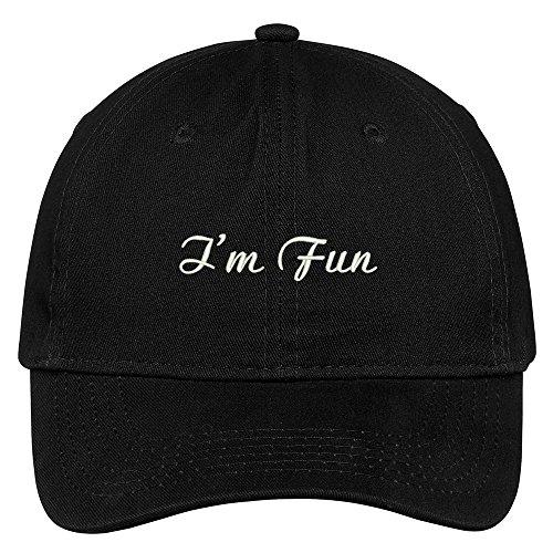Trendy Apparel Shop I'm Fun Embroidered Low Profile Adjustable Cap Dad Hat