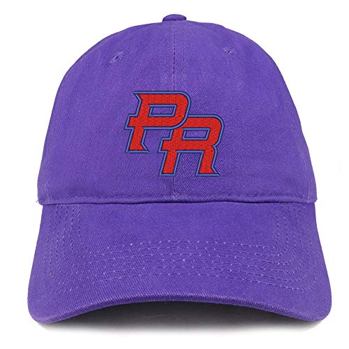 Trendy Apparel Shop Puerto Rico PR Embroidered Soft Crown 100% Brushed Cotton Cap