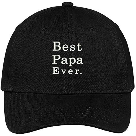 Trendy Apparel Shop Best Papa Ever Embroidered Low Profile Adjustable Cap Dad Hat