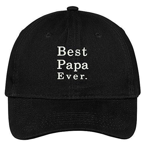 Trendy Apparel Shop Best Papa Ever Embroidered Low Profile Adjustable Cap Dad Hat