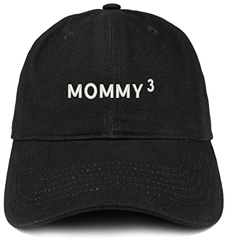 Trendy Apparel Shop Mother of 3 Embroidered Cotton Dad Hat