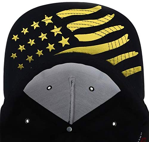 Trendy Apparel Shop High Frequency San Diego USA Flag Scuba Snapback Cap