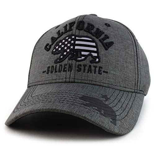 Trendy Apparel Shop California Golden State Bear 3D Embroidered Baseball Cap