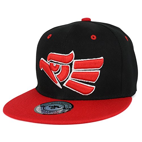Trendy Apparel Shop Hecho En Mexico Eagle 3D Embroidered Fitted Flatbill Snapback Cap