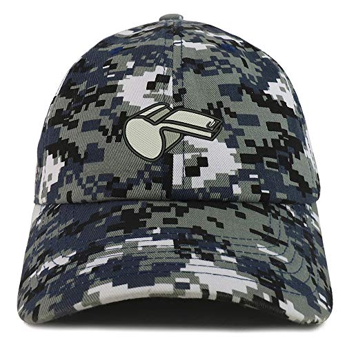 Trendy Apparel Shop Referee Whistle Blower Soft Crown 100% Brushed Cotton Cap