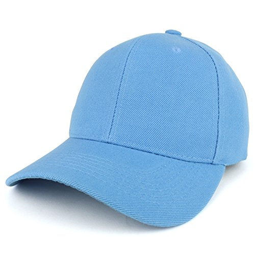 Trendy Apparel Shop Plain Structured Crown Adjustable Baseball Cap