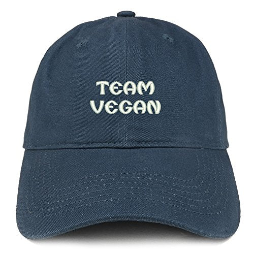 Trendy Apparel Shop Team Vegan Embroidered Low Profile Brushed Cotton Cap