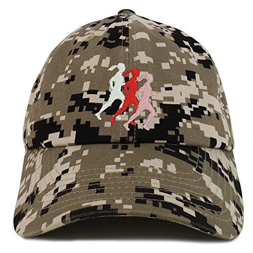 Trendy Apparel Shop Female Runner Embroidered Soft Crown 100% Brushed Cotton Cap