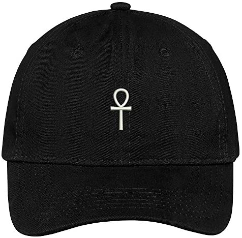 Trendy Apparel Shop Ancient Egypt Cross Embroidered 100% Quality Brushed Cotton Baseball Cap