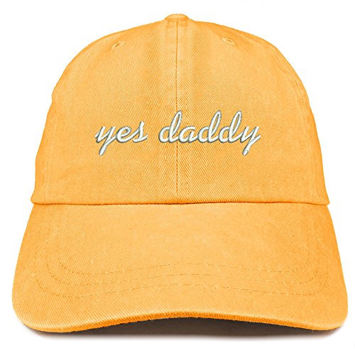 Trendy Apparel Shop Yes Daddy Embroidered Pigment Dyed Cotton Baseball Cap